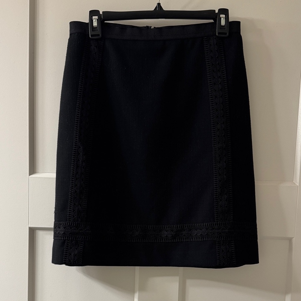 Ann Taylor Classic Black Pencil Skirt